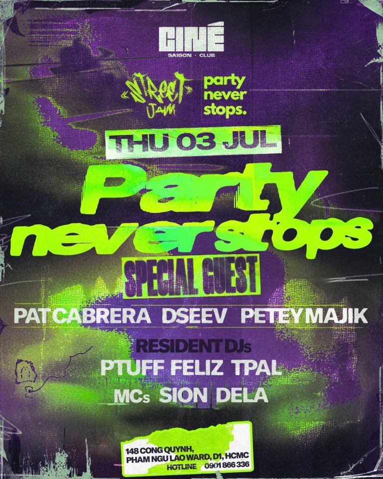 STREET JAM x PARTY NEVER STOPS: DSEEV, PAT CABRERA, PETEY MAJIK