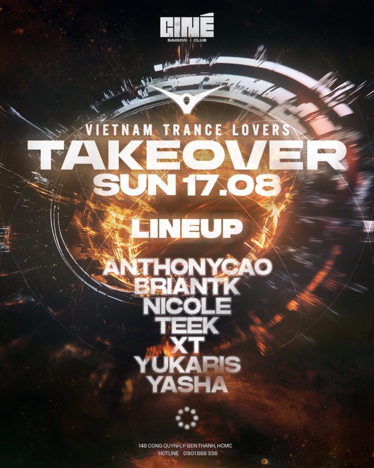 VIETNAM TRANCE LOVERS TAKEOVER | Sunday, 17.08